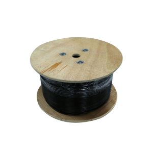 Dynamix C-C6-SLDGEL 305m Cat6 Black SOLID GEL Filled Outdoor cable; 23AWG x 4P, 250MHz; UV Stabilised Black PE Jacket; Supplied on a Wooden Reel