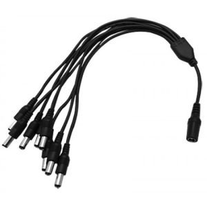 iSecure CC6100-8 1-In (Female) To 8-Out (Male) 8-Way DC Power Splitter Cable