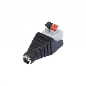 iSecure CC6101-T-F DC Socket - High-Quality Connector with Push Pin Terminals - 5.5 x 2.1mm