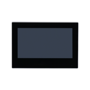 D-Tech DH-VTH2621G-WP PoE IP Video Intercom Indoor Touchscreen Display Monitor - 7" (7-Inch) Size - Black Frame - Supports Wireless