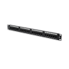 Digitus DN-91624U 24-Port Network 19" Rackmount Patch Panel - Non-Shielded - Black