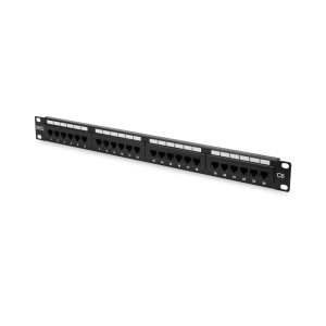 Digitus DN-91624U 24-Port Network 19" Rackmount Patch Panel - Non-Shielded - Black