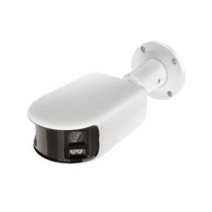 Hikvision DS-2CD2T87G2P-LSU/SL Panoramic Dual-Sensor ColorVu AcuSense Gen 2 Deep-Learning AI (Artificial Intelligence) H265 4K 8MP PoE IP White-Light (40m) 130dB True-WDR Active-Deterrence Weatherproof Bullet Camera with 180° Ultra-Wide-Angle Horizontal FoV with 44° Vertical FoV - Built-in Audio Mic + Speaker + Strobe + Siren - Alarm In/Out and Audio Line In/Out