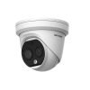 Hikvision DS-2TD1228-3/QA HeatPro Series H265 Thermal & Optical Bi-spectrum Network Turret Camera - AI Features - Deep Learning - 256 x 192 Thermal Resolution + 4MP Optical Resolution - 3.6mm Thermal Fixed Lens + 4.3mm Optical Fixed Lens - 15m IR + 30m White Light Range - Strobe + Siren - Audio & Alarm Input / Output