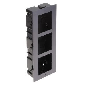 Hikvision DS-KD-ACF3 Flush Mount Three Module Back Box (Gang Box) - for IP Video Intercoms
