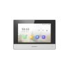Hikvision DS-KH6320-WTE2 2-Wire IP Video Intercom Indoor Touchscreen Display Monitor - 7" (7-Inch) Size - Built-in WiFi - Black & Silver Frame