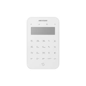 Hikvision DS-PK1-LT-WB AX Pro Gen 2 433MHz Wireless Battery-Powered LCD Keypad - LED Backlight - Built-in Tag Reader