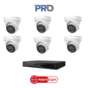 HiLook HL8MPPROIPCCTVKIT4 8MP Pro IP CCTV Kit with -> 1 * NVR-108MH-K/8P AI NVR (without HDD) + 6 * IPC-T383H-MU-2.8MM 4K 8MP Smart-Hybrid-Light Pro IP Turret Cameras