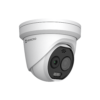 Hikvision HikMicro HM-TD1228-2/G1/T3A HeatPro Series Thermal & Optical Bi-spectrum Network Turret Camera - AI Features - Deep Learning - 256 x 192 Thermal Resolution + 5MP Optical Resolution - 2.1mm Thermal Fixed Lens + 2.2mm Optical Fixed Lens - 30m IR + 30m White Light Range - Strobe + Siren - Audio & Alarm Input / Output