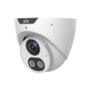 Uniview IPC3618LE-ADF28KMC-DL EasyStar 4K 8MP H265 PoE IP Smart-Dual-Light (30m IR + 30m White-Light) 120dB True-WDR Weatherproof Eyeball Turret Camera with 2.8mm Fixed Lens - Built-in Mic + Speaker - 2-Way Audio