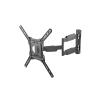 Brateck LPA50-443 23''-55'' Full motion TV wall mount bracket. Extend, tilt and swivel. VESA Support up to: 400 x 400 Max load: 35kg. Profile: 49-515mm. Hidden cable management. Colour: Black.
