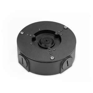 D-Tech DH-PFA130-E-BLK Aluminium Alloy Weatherproof Universal Junction Box - Round - BLACK Colour