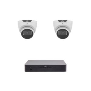 Uniview UNV6MPIPKIT1-P Prime 6MP IP CCTV Kit - Includes 1 * NVR301-04B-P4-IQ NVR (Without HDD) + 2 * IPC3616SS-ADF28K-I1 Prime LightHunter 6MP IP Turret Cameras