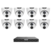 Uniview UNV6MPIPKIT4-L EasyStar 6MP IP CCTV Kit Includes 1 * NVR502-16B-P16-IQ AI NVR (Without HDD) + 8 * IPC3616LE-ADF28KM-G EasyStar 6MP IP Turret Cameras