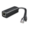 Utepo UTP-PDA01-B13W Compact Slimline PoE Splitter - Gets PoE Signal (From PoE Injector / Switch) and Splits it in to Standard Ethernet LAN Signal with a 12VDC Power Output.