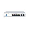 Wi-Tek WI-PCES206 Cloud Easy Smart 250m PoE Switch with 4 * FE PoE Ports + 2 * FE Uplink Ports - 60w Total PoE Power - Supports Extend Mode - Can be Cloud Managed on Wi-Tek Cloud Platform