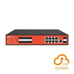 Wi-Tek WI-CGS5018 Cloud-Managed L2-Managed Gigabit Network Fiber Switch - 10 * Gigabit SFP Ports + 8 * Gigabit Ethernet Ports