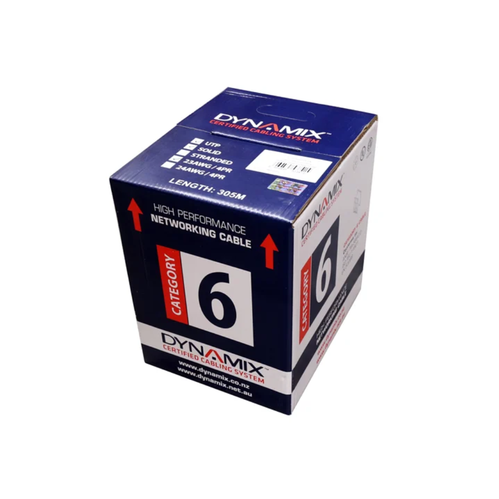 Dynamix C-C6-SLD 305m CAT6 UTP SOLID Cable Roll