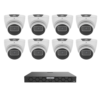 Uniview UNV6MPIPKIT4-P Prime 6MP IP CCTV Kit Includes 1 x NVR502-16B-P16-IQ AI NVR (Without HDD) + 8 x IPC3616SS-ADF28K-I1 Prime LightHunter 6MP IP Turret Cameras