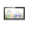Hikvision DS-KH6350-WTE1 PoE IP Video Intercom Indoor Touchscreen Display Monitor – 7″ (7-Inch) Size – PoE Powered OR 12VDC Powered – Built-in WLAN - Black & Silver Frame
