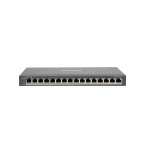 Hikvision DS-3E0516P-O Pro-series Unmanaged Full-Gigabit Network PoE Switch with 8* GbE PoE Ports + 8* GbE Network Ports - Total 110W PoE Output