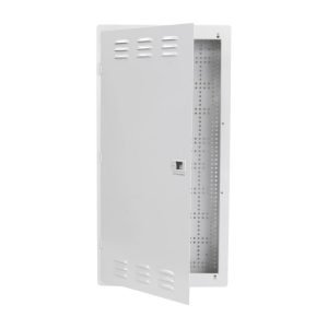 Dynamix HWS-2804V2 28" FTTH Network Enclosure Recessed Wall Mount with Vented Lid Cable & Dual GPO Knock outs