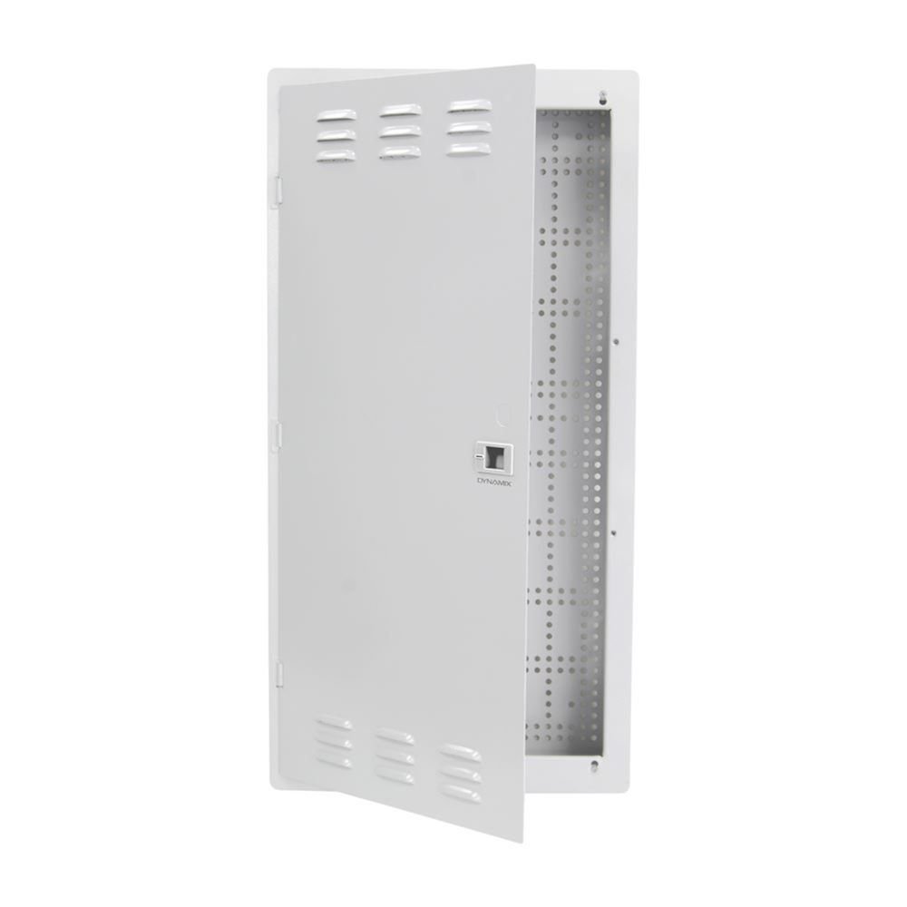 Dynamix HWS-2804V2 28" FTTH Network Enclosure Recessed Wall Mount with Vented Lid Cable & Dual GPO Knock outs