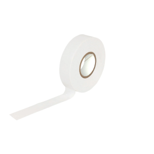 iSecure ICL-WHITE-INSULATION-TAPE-19MM-20M - Electrical Insulation Tape - White Colour - 19MM Width - 20M Length - IEC 60454-3-1-5/F-PVCP/90