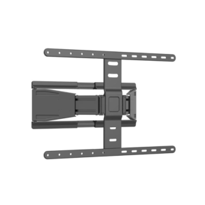 Brateck LPA79-464 Full Motion Ultra-Slim TV Wall Mount Bracket. VESA Support up to 600 x 400. Profile 19.5-250mm. Bubble Level Included. Tilt 7 Swivel. Max Load 50Kgs. Matte Black Colour