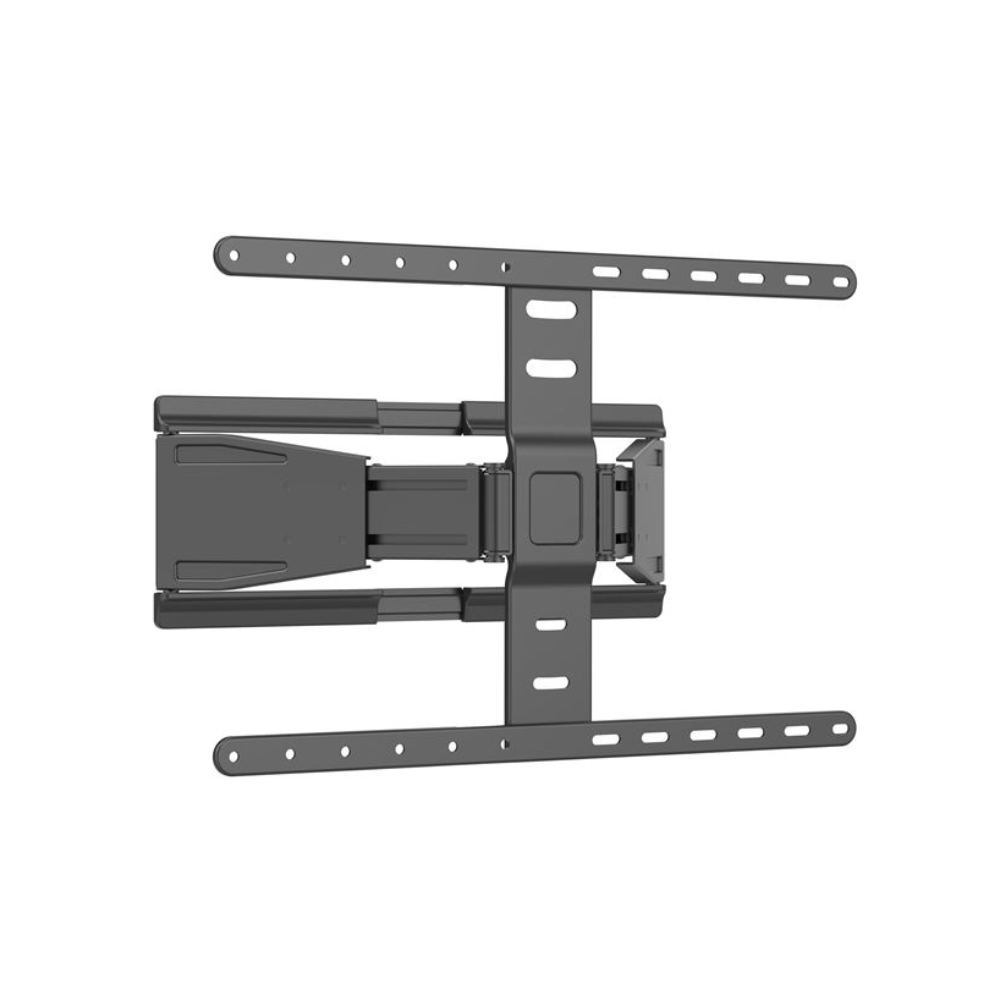 Brateck LPA79-464 Full Motion Ultra-Slim TV Wall Mount Bracket. VESA Support up to 600 x 400. Profile 19.5-250mm. Bubble Level Included. Tilt 7 Swivel. Max Load 50Kgs. Matte Black Colour