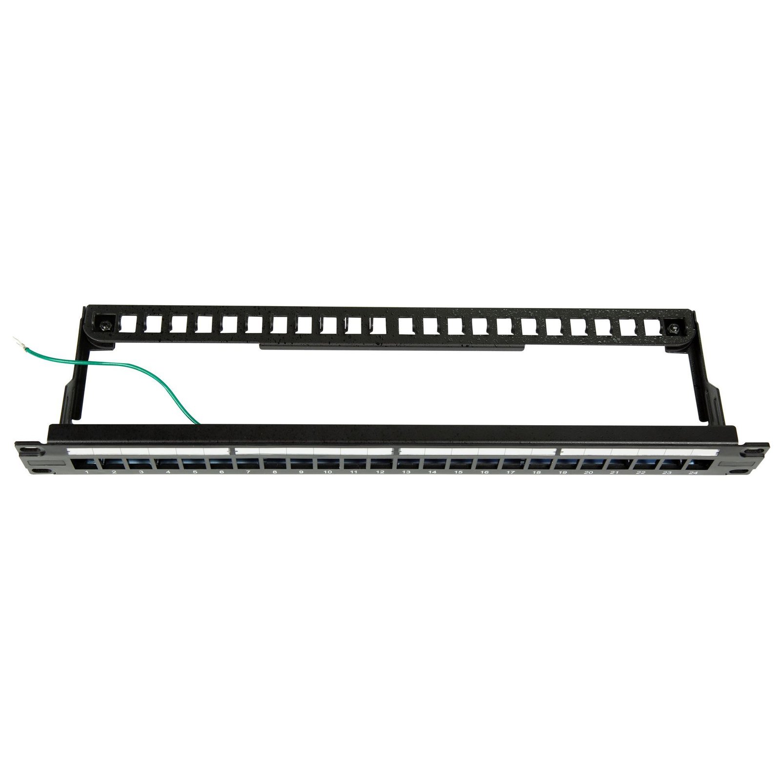 Dynamix PP-UKSTP-24RMB 24-Port 19'' 1RU STP / UTP Unloaded Keystone Patch Panel - With Rear Cable Management