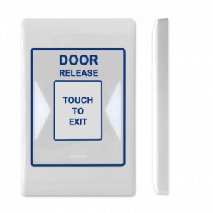 AAP AAP-TOUCH Capacitive Touch Request to Exit Egrees Button - For Access Control - 12VDC / 24VDC - Backlight - Buzzer