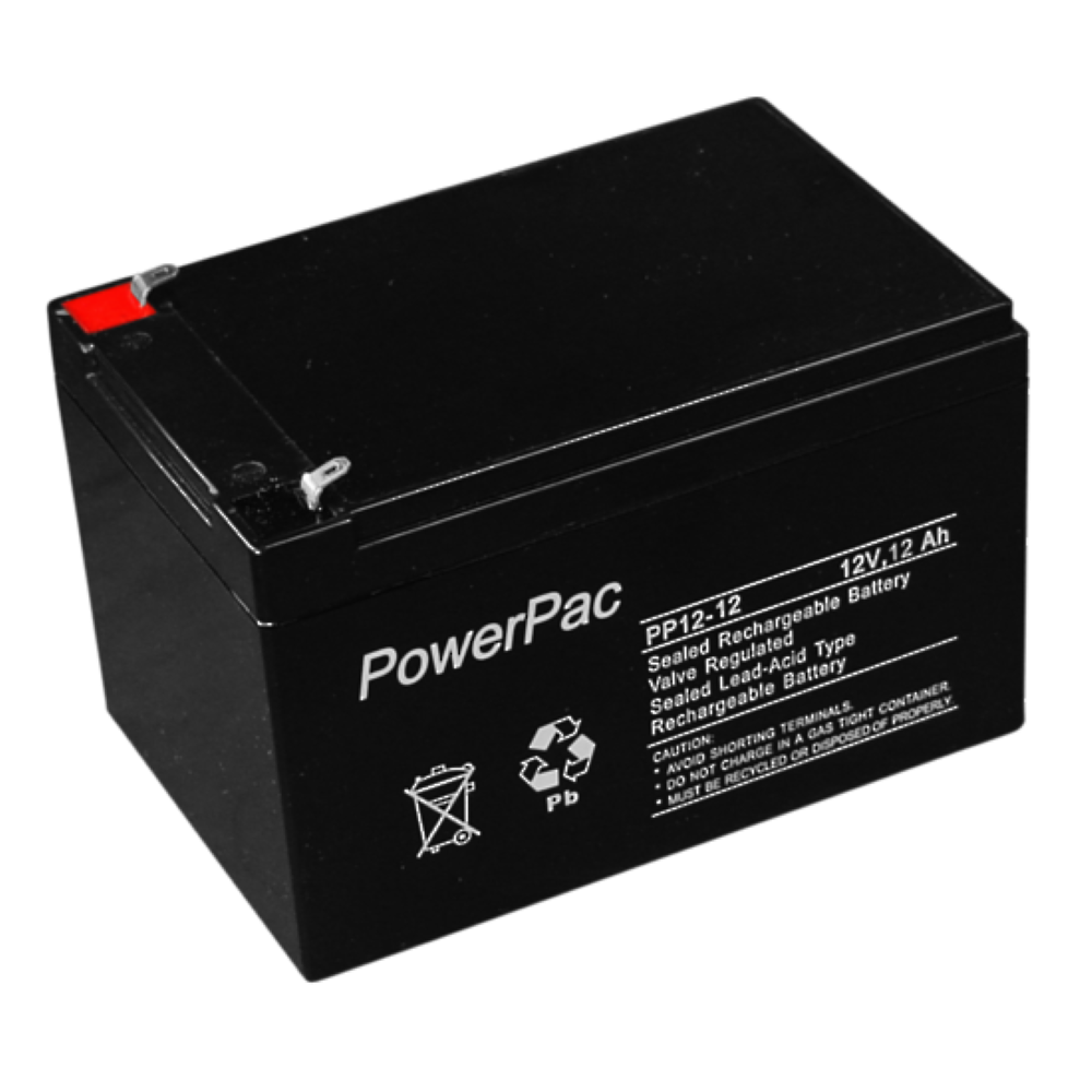 AAP DM12-12 12VDC 12A Sealed Lead Acid Alarm Battery - Multi-purpose Applications - High Performance & Durable Design