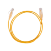 Dynamix PLSY-C6-1 1m CAT6A 10G Yellow Ultra-Slim UTP Patch Lead (30AWG) with RJ45 Unshielded Gold Plated Connectors - Supports PoE IEEE 802.3af (15.4W)