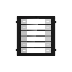 Hikvision DS-KD-K12/S IP Video Intercom 12-Button Push-Buttton / Name-tag Module - IP65 Weatherproof - Backlight Compensation - Stainless Steel