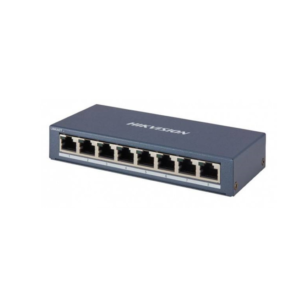 Hikvision DS-3E0508-O Pro-series Unmanaged Full-Gigabit Network Switch with 8* GbE LAN Ports - Fanless - 5VDC Powered (Adapter Included)