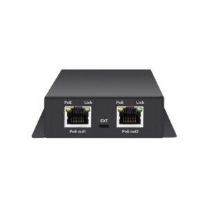 Wi-Tek WI-PE31G Plug n' Play PoE-Powered Gigabit PoE Extender / Splitter -> 1x PoE Input -> 2x PoE Outputs -> Supports Extend Mode for Long Distance