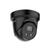 Hikvision DS-2CD2366G2-IU-BLK-2.8MM AcuSense Gen 2 H265 6MP PoE IP Darkfighter-Powered Low-Light (0.003 Lux) EXIR (30m) 120dB True-WDR Weatherproof BLACK Eyeball Turret Camera with 2.8mm Fixed Lens, with Built-in Audio Mic