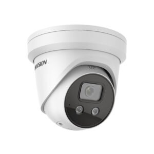 Hikvision DS-2CD2386G2-IU-2.8MM AcuSense H265 4K 8MP PoE IP EXIR (30m) 120dB True-WDR Darkfighter-Powered Low-light (0.003 Lux Colour) Weatherproof Eyeball Turret Camera with 2.8mm Fixed Lens, with Built-in Audio Mic