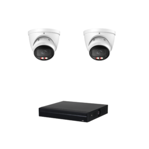 D-Tech DA6MPIPKIT1 WizSense 6MP IP CCTV Kit #1 -> Includes 1 * DHI-NVR4104HS-P-4KS3 NVR (No HDD) + 2 * DH-IPC-HDW3667EM-S-IL-ANZ WizSense 6MP Smart-Dual-Light Full Colour IP Turret Cameras