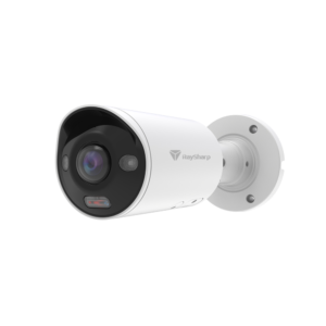 Raysharp RS-CH240N4TUA-HALTF-W20PW Pro-series 4K 8MP PoE IP Dual-Light (30m IR + 25m White-Light) Full-Colour 120dB True-WDR Weatherproof Bullet Camera - 180° Ultra-Wide-Angle - Built-in Mic + Speaker - 2-Way Audio