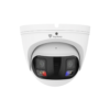 Raysharp RS-CH346N6DSE-HL-LW28PW Pro-series 4K 8MP PoE IP Dual-Light (25m IR + 15m White-Light) Dual-Sensor Splicing Full-Colour Weatherproof Eyeball Turret Camera - 180° Ultra-Wide-Angle - Built-in Mic + Speaker - 2-Way Audio