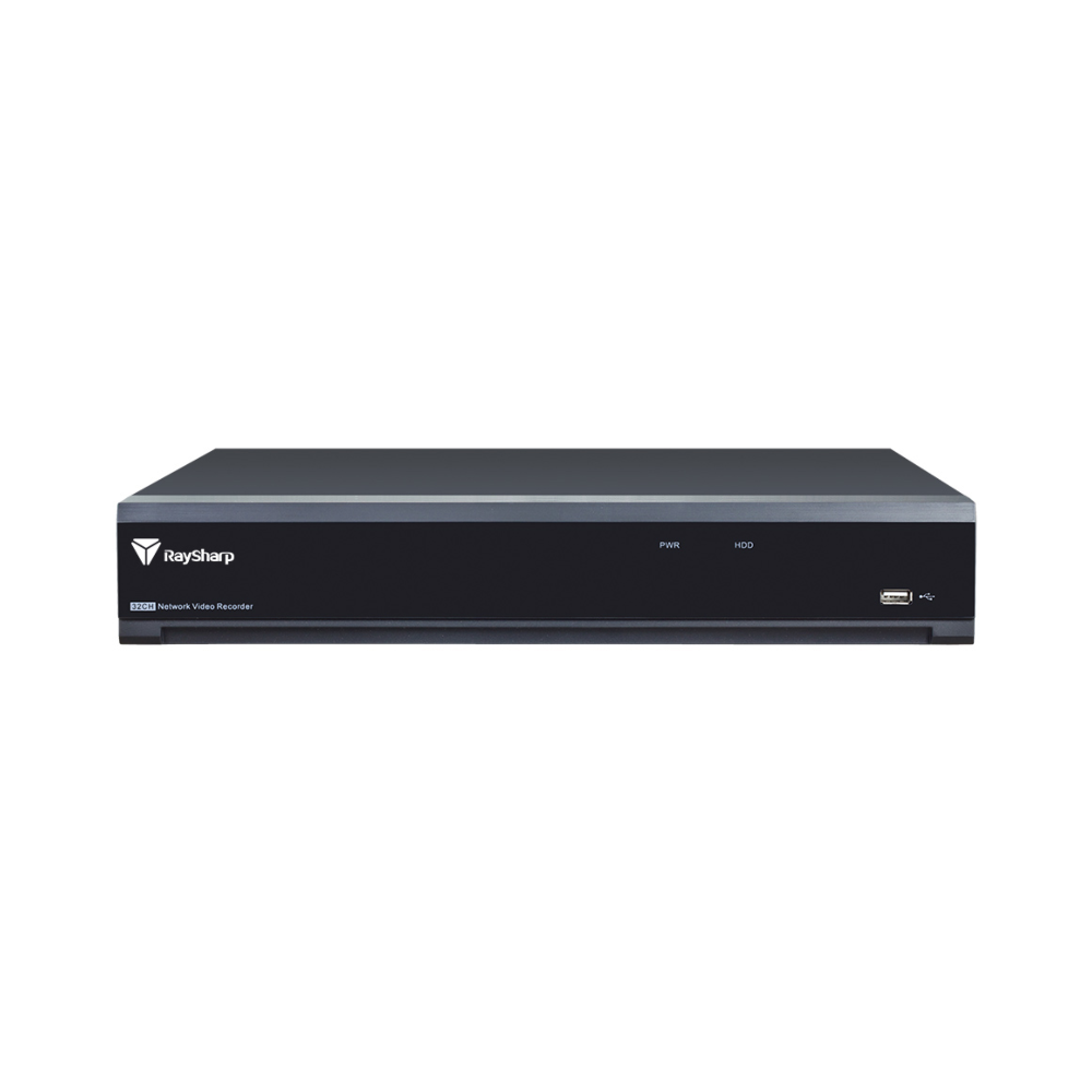 Raysharp RS-N2332QR-EHL-EP Pro 4K PoE Series 1.5U 4K 32-Channel 16x PoE NVR - Supports AI Features - Alarm In/Out