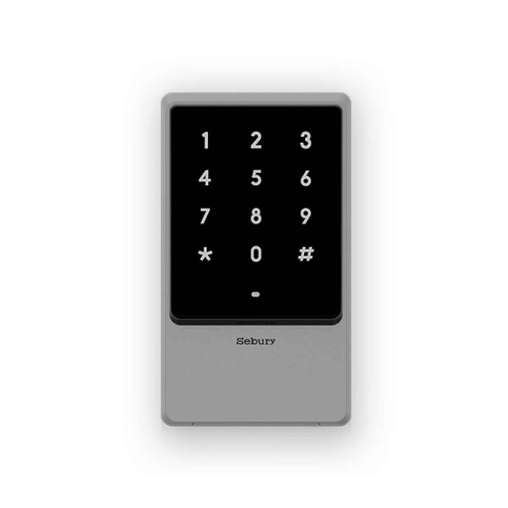 Sebury sTouch2 Standalone Access Control Touch Keypad with Integrated Card-Reader - Metal Casing - 12VDC ~ 24VDC Powered - 125KHz and 13.56MHz Dual-Frequency - Backlight - IP68 Rated Weatherproof