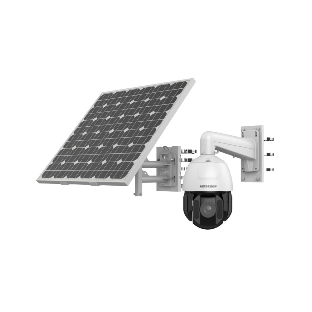 Hikvision DS-2DE5425IWG-K/4G 4MP IP 4G/LTE 25x Optical Zoom Solar-Powered PTZ Camera Kit - Includes Solar Panel + Battery