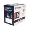 Dynamix C-C6-SLD24-BLUE 305m CAT6 Blue UTP SOLID Cable Roll, 250MHz, 24AWG x 4P, PVC CM UL Rated Jacket - Supplied on Plastic Reel in Pull Box