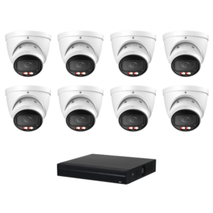 D-Tech DA6MPIPKIT3 WizSense 6MP IP CCTV Kit #3 -> Includes – 1 * DHI-NVR4216-16P-EI NVR (No HDD) + 8 * DH-IPC-HDW3667EM-S-IL-ANZ WizSense 6MP Smart-Dual-Light Full Colour IP Turret Cameras