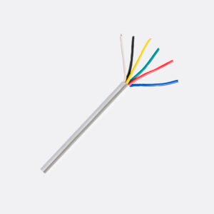 Huier 60155 6-Core Security / Alarm Cable - White Cable - 0.5mm Copper - 300m Length in a Pull Box