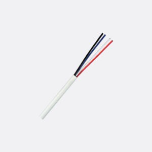 Huier 60141 4-Core Security / Alarm Cable - White Cable - 0.5mm Copper - 100m Length on a Plastic Reel