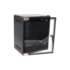 Dynamix R10WM9 Mini Cabinet for 10'' Panels - W280 x D200 x H462mm - Supplied in a Flat Pack - Includes Front Glass Door + Wall-mount Bracket - Powder Coated Black Finish
